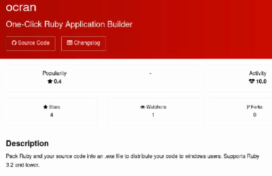 Ocran-Bibliothek für Ruby